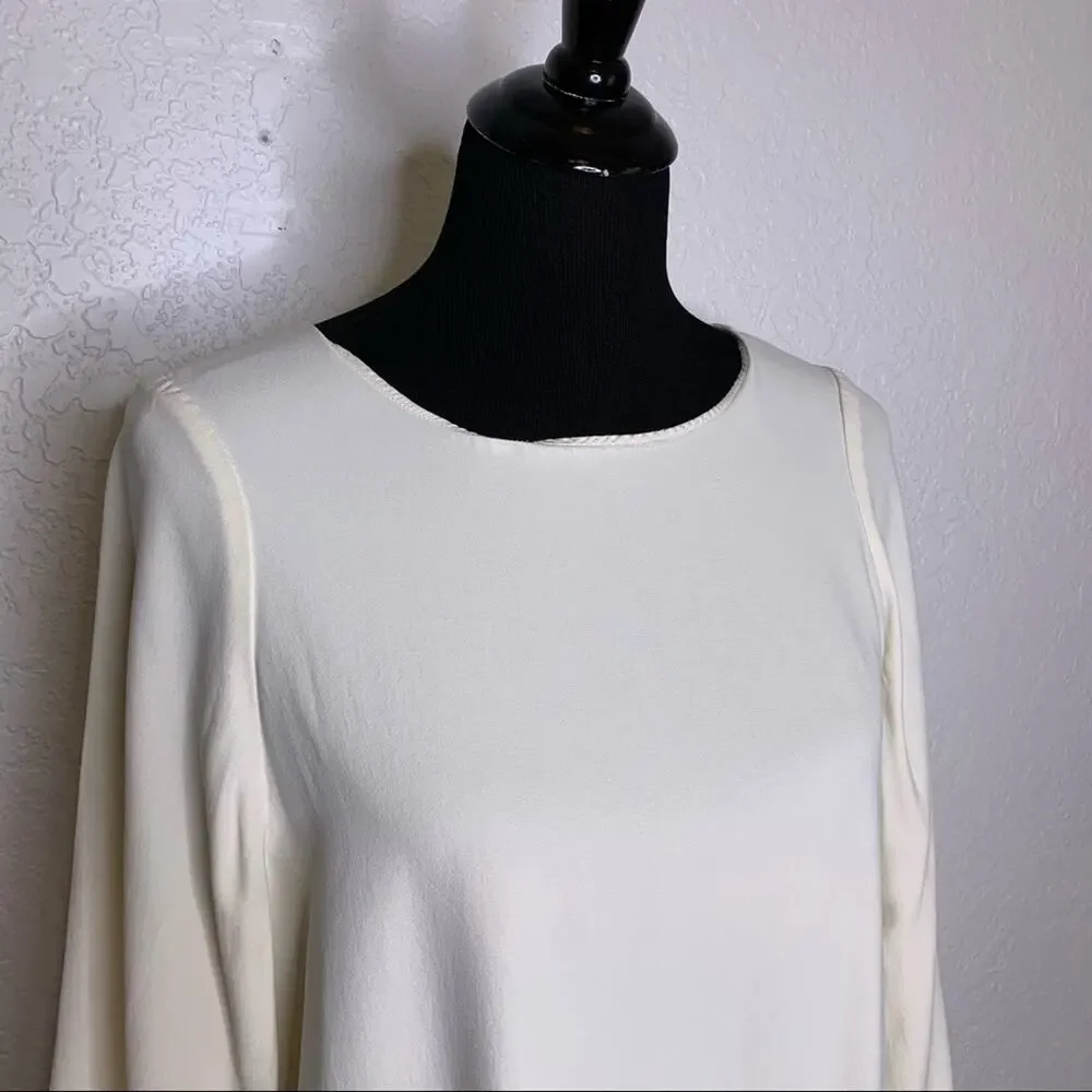 Helmut Lang ivory cream shift dress size Medium